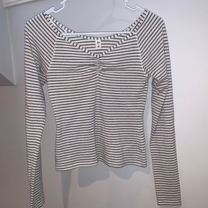 Striped V neck Shirt